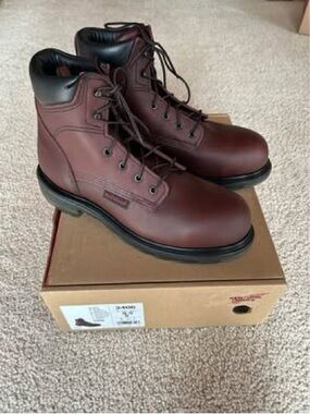 Red Wing Shoes Men's Burgundy Work Boots